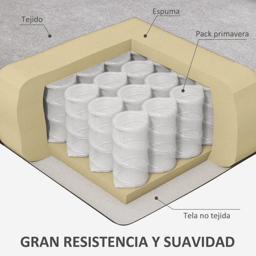 HOMCOM Poltrona de Sala de Estar Poltrona Moderna para Dormitório com Pés de Madeira Poltrona Individual Carga 160 kg para Escritório 74x86x102 cm Cinza