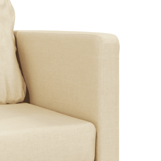 vidaXL Sofá-cama sem pés 112x174x55 cm tecido cor creme