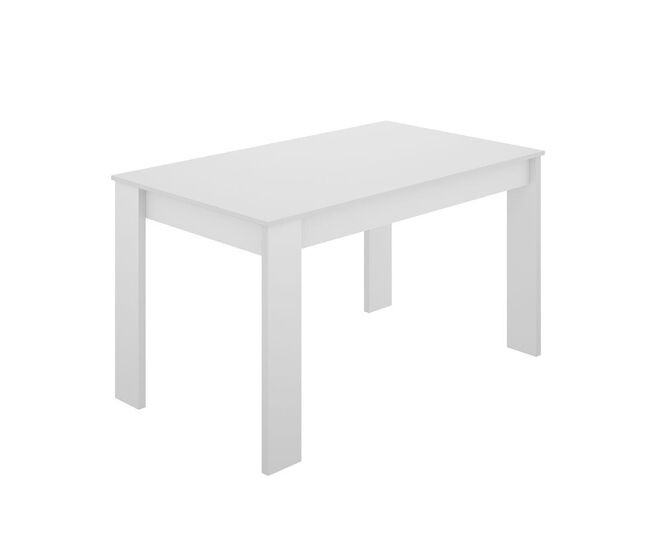 Mesa fija de comedor o cocina sami 138x81cm. blanco