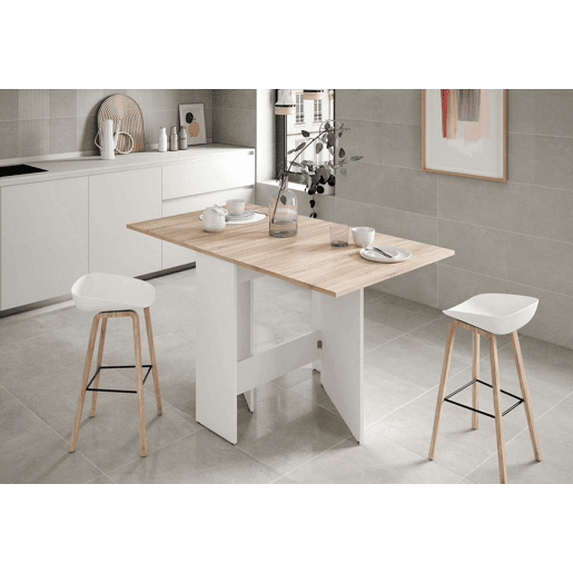 Mesa lateral Suécia com asas dobráveis. Sala de jantar ou cozinha