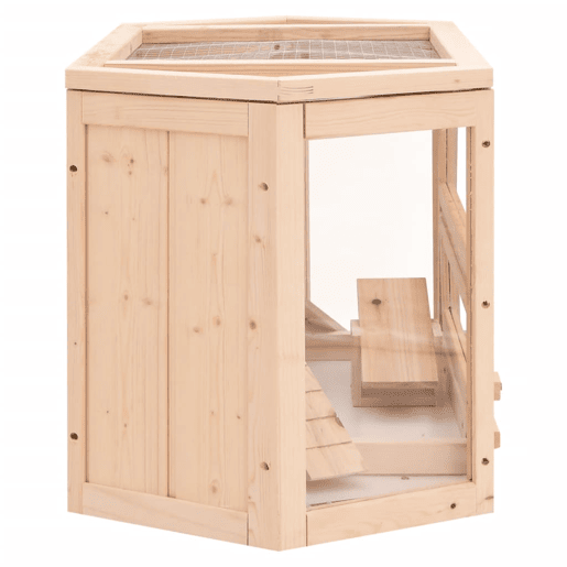 vidaXL Gaiola para hamster 80x40x43 cm madeira de abeto maciça vidaXL Gaiola para hamster 80x40x43 cm madeira de abeto maciça