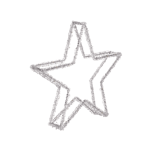 Decoração LED estrela branco 31 cm SIMO Decoração LED estrela branco 31 cm SIMO