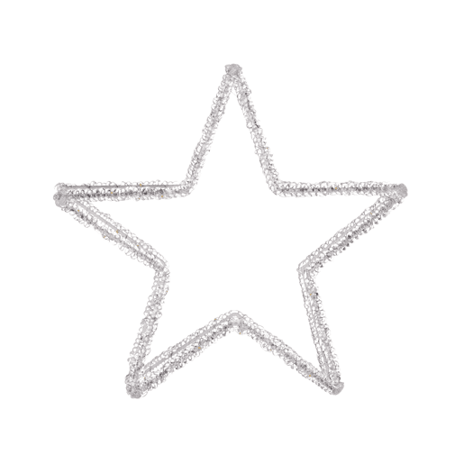 Decoração LED estrela branco 31 cm SIMO Decoração LED estrela branco 31 cm SIMO