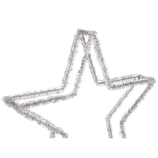Decoração LED estrela branco 31 cm SIMO Decoração LED estrela branco 31 cm SIMO