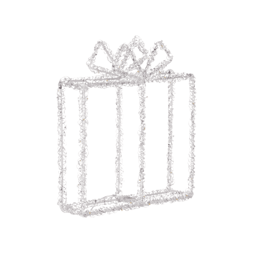 Decoração LED presente de Natal branco 25 cm KEMI Decoração LED presente de Natal branco 25 cm KEMI
