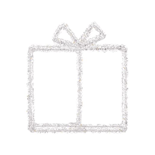 Decoração LED presente de Natal branco 25 cm KEMI Decoração LED presente de Natal branco 25 cm KEMI