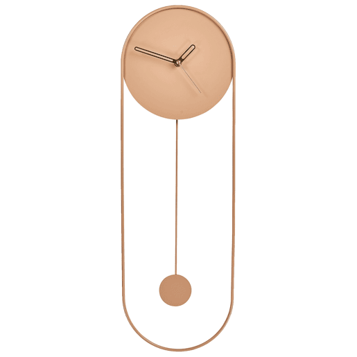 Relógio de parede SALVAN 20 cm Metal Rosa pêssego
