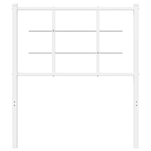 vidaXL Cabeceira de cama 75 cm metal branco vidaXL Cabeceira de cama 75 cm metal branco