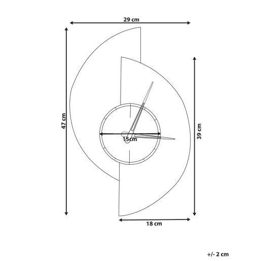 Relógio de parede CHALAIS 29 cm Cinzento