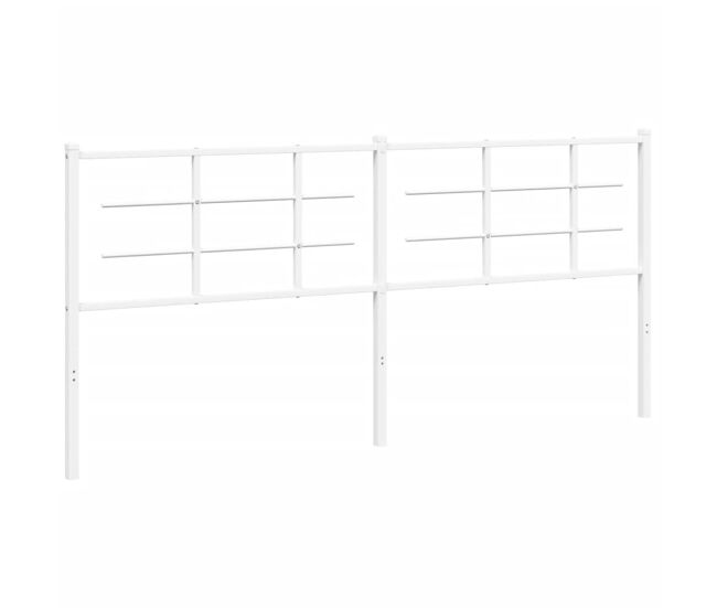 Vidaxl cabecero de metal blanco 193 cm
