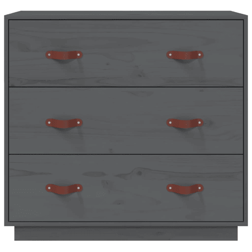 vidaXL Mesa consola 80x40x75 cm madeira de pinho maciça cinza vidaXL Mesa consola 80x40x75 cm madeira de pinho maciça cinza