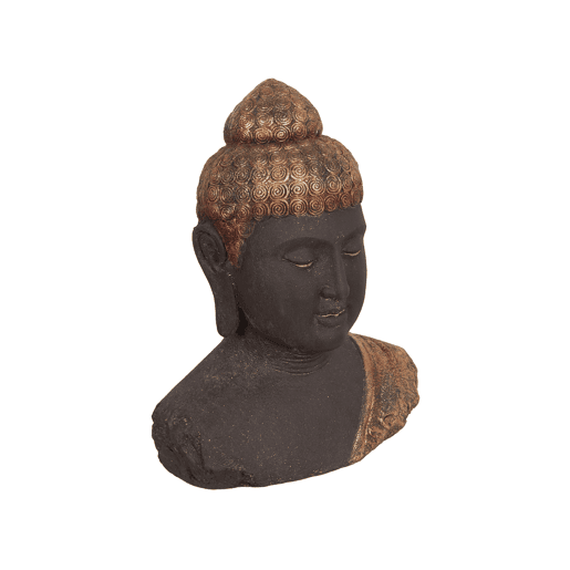 Acessório decorativo Buda CARUM Cerâmica Preto