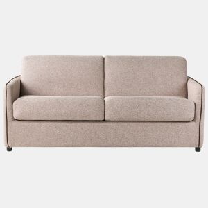 Sofá-cama ISHOJ Tecido Castanho claro 2 lugares