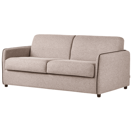 Sofá-cama ISHOJ Tecido Castanho claro 2 lugares Sofá-cama ISHOJ Tecido Castanho claro 2 lugares