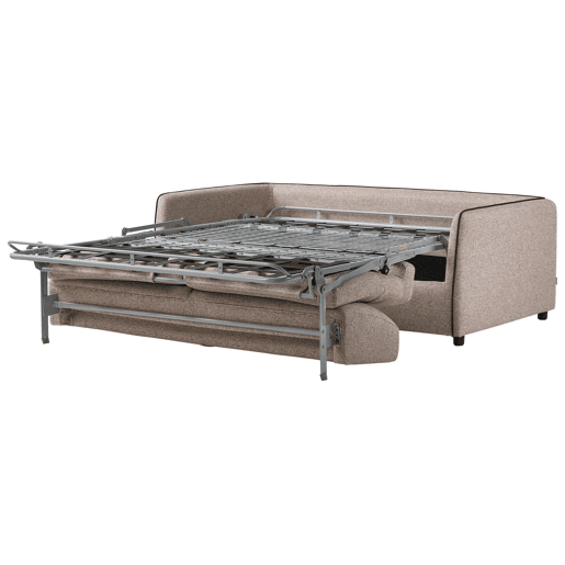 Sofá-cama ISHOJ Tecido Castanho claro 2 lugares Sofá-cama ISHOJ Tecido Castanho claro 2 lugares