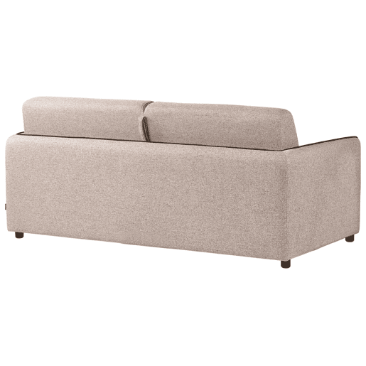Sofá-cama ISHOJ Tecido Castanho claro 2 lugares Sofá-cama ISHOJ Tecido Castanho claro 2 lugares
