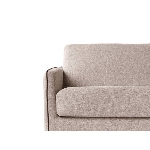 Sofá-cama ISHOJ Tecido Castanho claro 2 lugares Sofá-cama ISHOJ Tecido Castanho claro 2 lugares