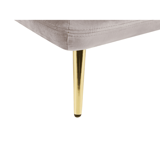 Beliani Chaise longue à direita Veludo GONESSE
