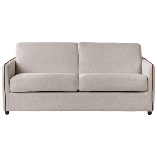 Sofá-cama ISHOJ Tecido Creme claro 2 lugares