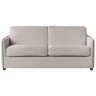 Sofá-cama ISHOJ Tecido Creme claro 2 lugares