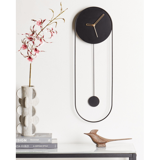 Relógio de parede SALVAN 20 cm Metal Preto