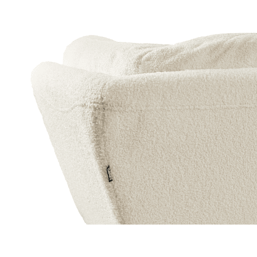 Sofá LENVIK Bouclé Branco 3 lugares Sofá LENVIK Bouclé Branco 3 lugares