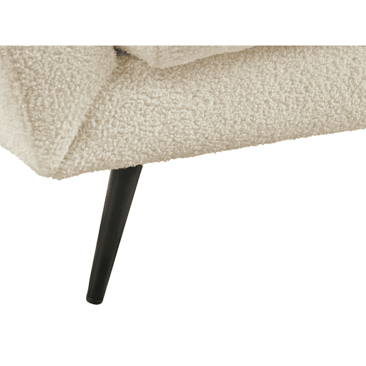 Sofá LENVIK Bouclé Branco 3 lugares Sofá LENVIK Bouclé Branco 3 lugares