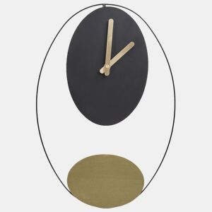 Relógio de parede MANIGOD 32 cm Metal Preto
