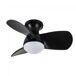 Ventilador de techo LED Mancado CCT Dim (20W) Acero - ABS PVC Ventilador de techo LED Mancado CCT Dim (20W) Acero - ABS PVC Negro