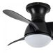 Ventilador de techo LED Mancado CCT Dim (20W) Acero - ABS PVC Ventilador de techo LED Mancado CCT Dim (20W) Acero - ABS PVC Negro