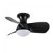 Ventilador de techo LED Mancado CCT Dim (20W) Acero - ABS PVC Ventilador de techo LED Mancado CCT Dim (20W) Acero - ABS PVC Negro