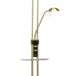 Lámpara de pie LED con repisa Olimpia (18W+5W) Cristal - Metal Lámpara de pie LED con repisa Olimpia (18W+5W) Cristal - Metal Dorado
