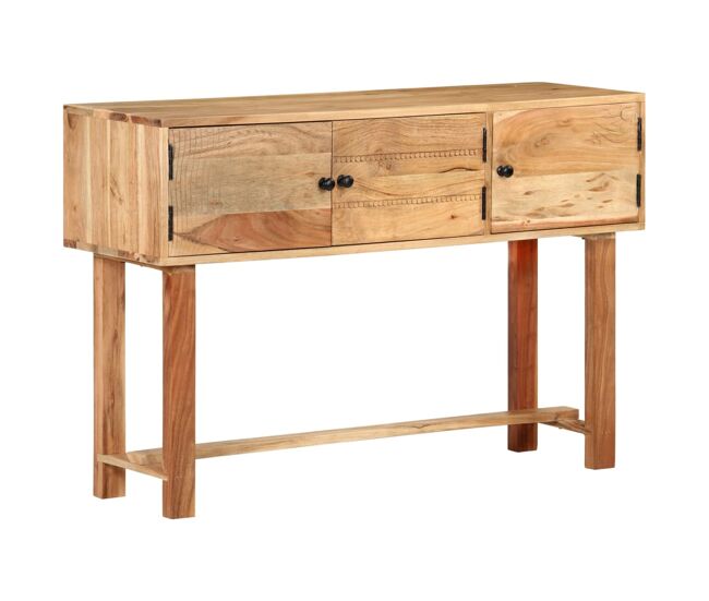 Vidaxl aparador de madera maciza de acacia 115x35x75 cm