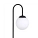 Lámpara de pie con mesita Alcare Acero - Cristal Moderno Lámpara de pie con mesita Alcare Acero - Cristal Moderno Negro