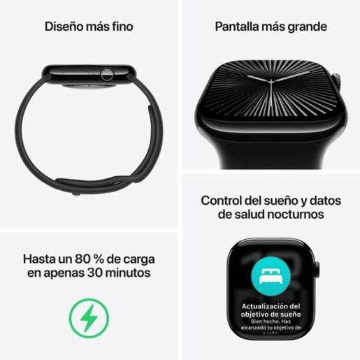 Smartwatch Apple MWWQ3QLA Preto 46 mm Ø 46 mm
