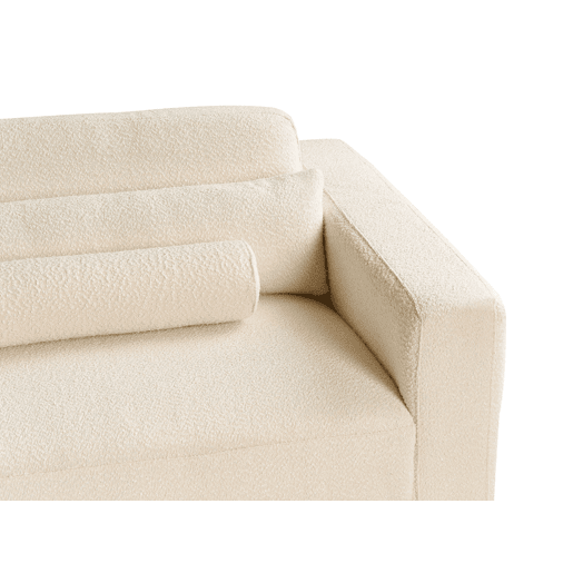 Beliani Sofá de 3 lugares Bouclé ANGE