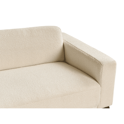 Beliani Sofá de 3 lugares Bouclé ANGE