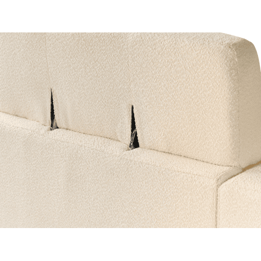 Beliani Sofá de 3 lugares Bouclé ANGE