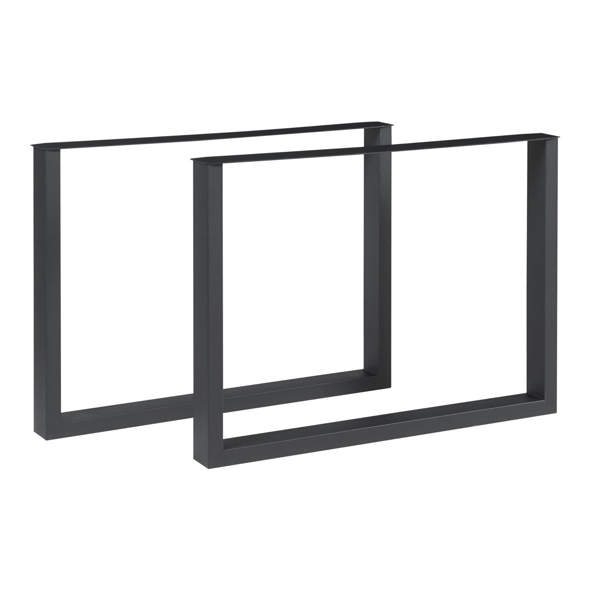 Set de 2 patas de mesa makers 72x90 cm - negro [en.casa]