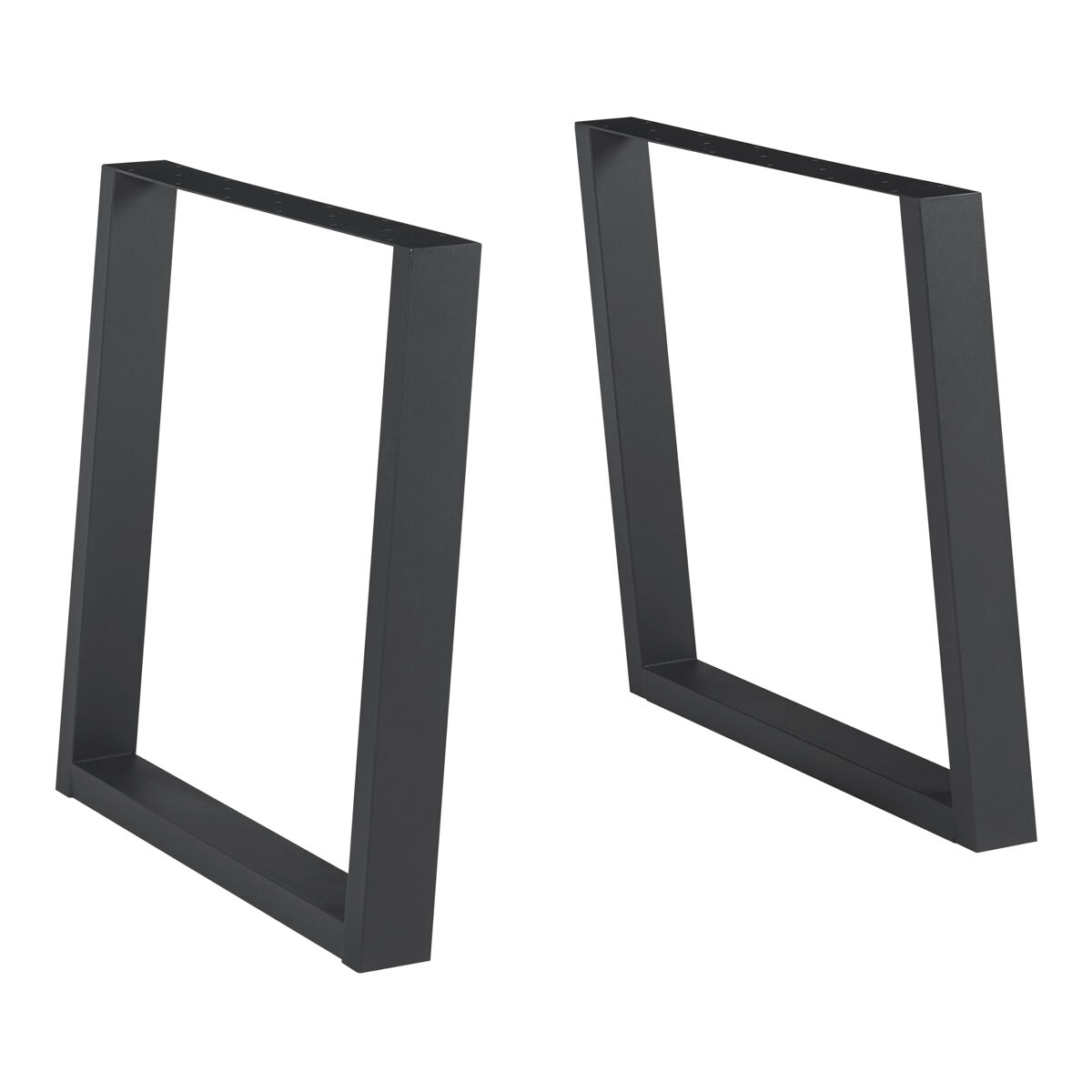 Set de 2 patas de mesa lülsfeld 72x75 cm - negro [en.casa]