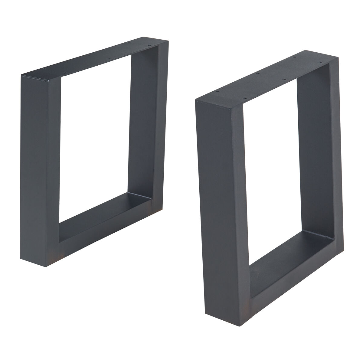 Set de 2 patas de mesa lülsfeld 40x43 cm - negro [en.casa]