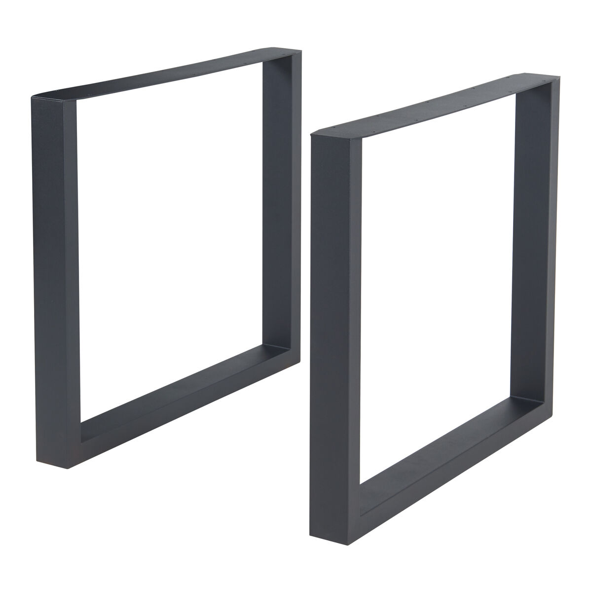Set de 2 patas de mesa makers 72x80 cm - negro [en.casa]