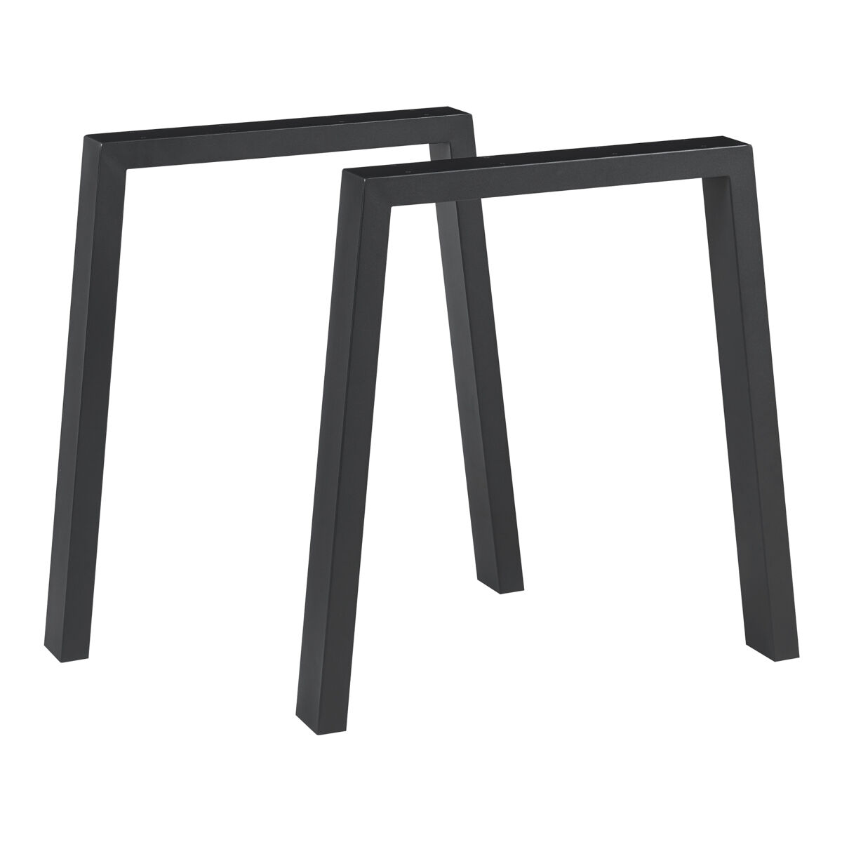 Set de 2 patas de mesa kraftisried 72x70 cm - negro [en.casa]