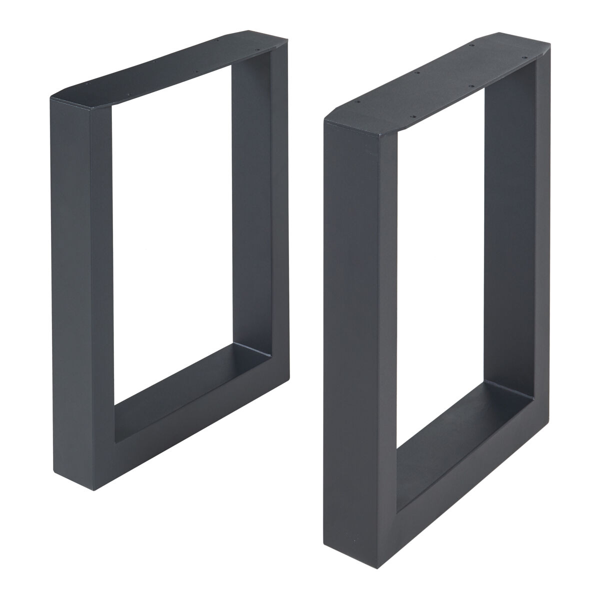 Set de 2 patas de mesa makers 43x30 cm - negro [en.casa]