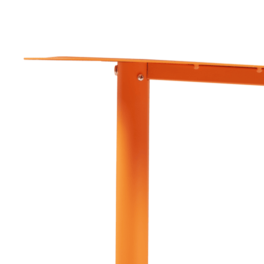 Mesa de apoio Nastätten trapezoidal interiorexterior em metal 50x50x38cm - Laranja en.casa