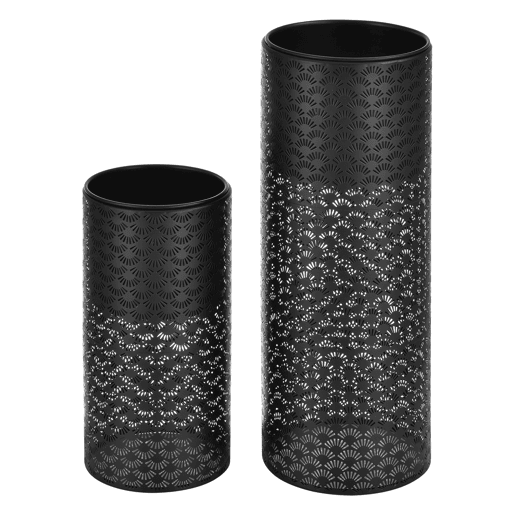 Conjunto de 2 x suportes para flores Virton - com plantador - suportes para plantas - Estilo decorativo - Metal - Preto en.casa Conjunto de 2 x suportes para flores Virton - com plantador - suportes para plantas - Estilo decorativo - Metal - Preto en.casa