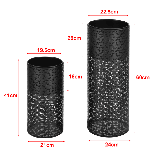 Conjunto de 2 x suportes para flores Virton - com plantador - suportes para plantas - Estilo decorativo - Metal - Preto en.casa Conjunto de 2 x suportes para flores Virton - com plantador - suportes para plantas - Estilo decorativo - Metal - Preto en.casa