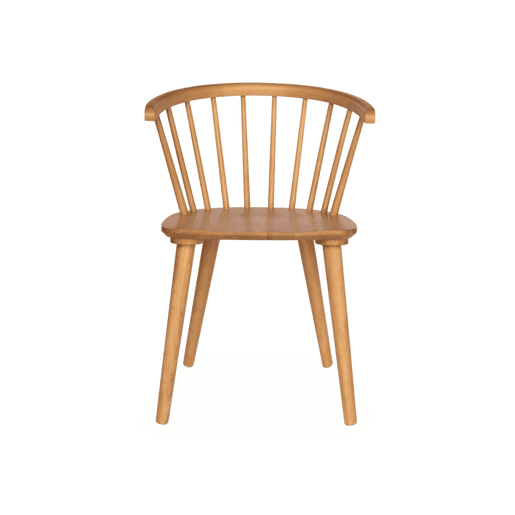 Cadeira de bar em madeira e contraplacado, set de 4, Paula, Natural, 53x47.5x76 cm