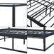 Cama con Baldaquín Kristianstad para Dosel + colchón Metal Cama con Baldaquín Kristianstad para Dosel + colchón Metal Negro