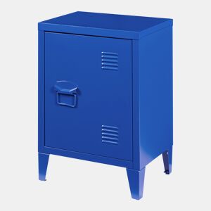 Mesa de cabeceira de aço Inari 57x40x30 cm - Azul en.casa
